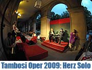 jeden Donnerstag: Tambosi Oper 2009 unter dem Leitmotiv "Herz-Solo" seit 14.05.2009 jeden Donnerstag im Luigi Tambosi am Hofgarten (Foto: Ingrid Grossmann)